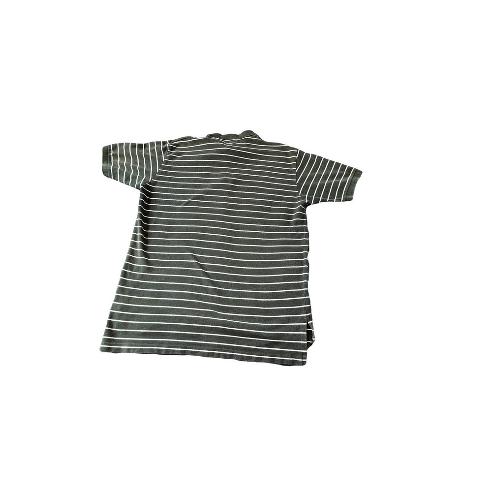 VTg Polo Ralph Lauren Shirt XL Green Stripe Men's Short Sleeve Golf Logo - Picture 3 of 6